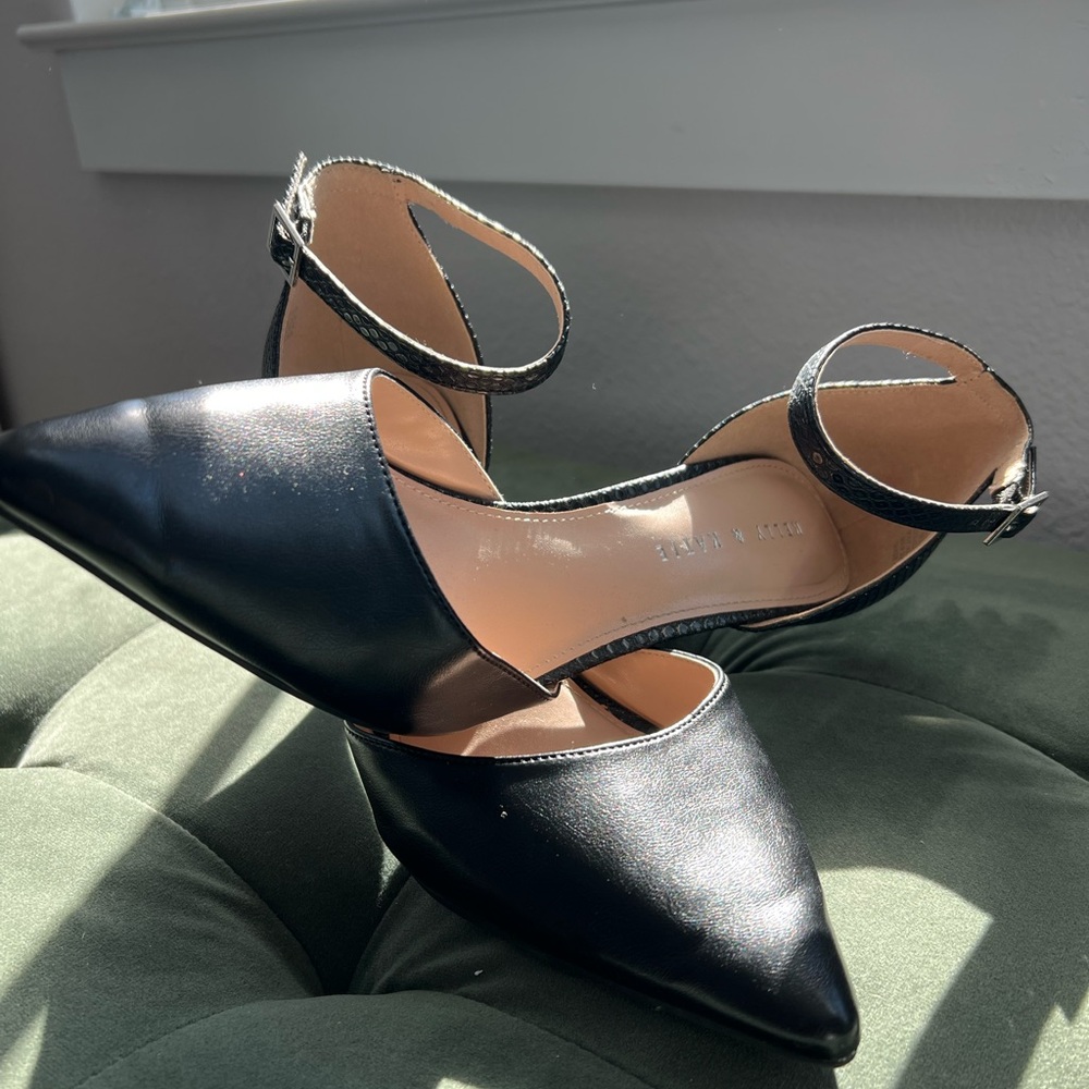 Black Ankle Strap Women Heels